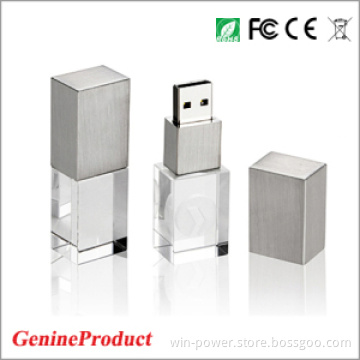 Crystal Glass USB Flash Drive, Crystal USB Flash Memory
